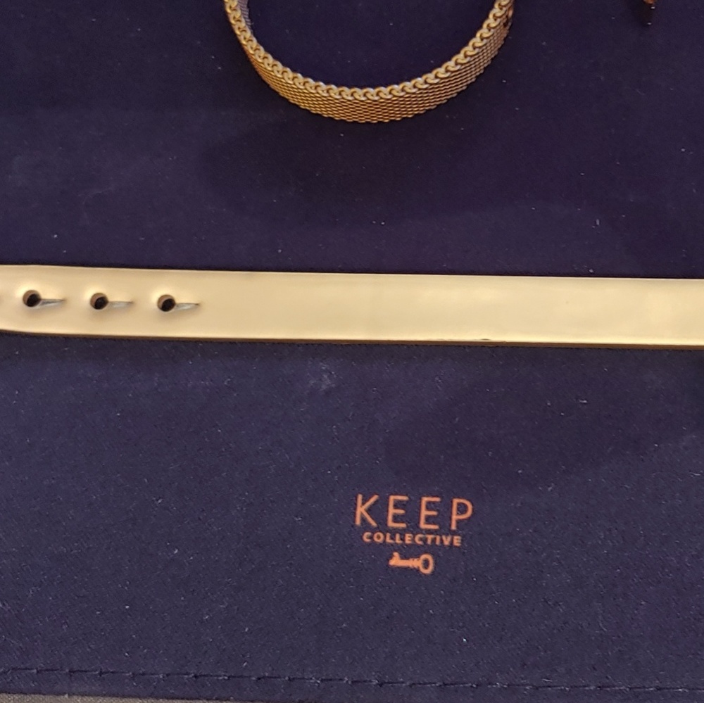 Mirrored KEEP collective bracelet